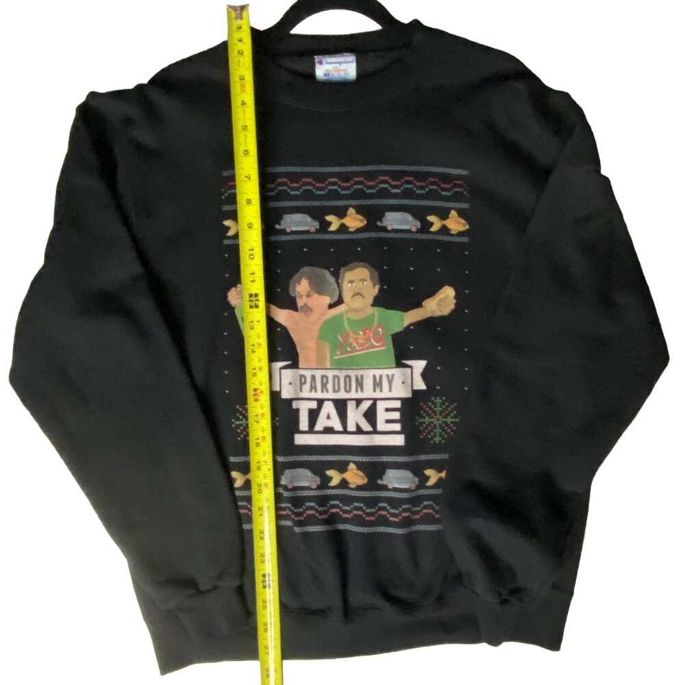 Champion Pardon My Take (PMT) Graphic Crewneck Sweatshirt – M